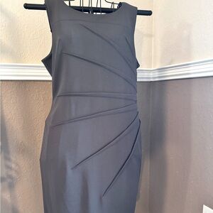 Calvin Klein Gray Sleeveless Starburst Sheath Dress Size 14
